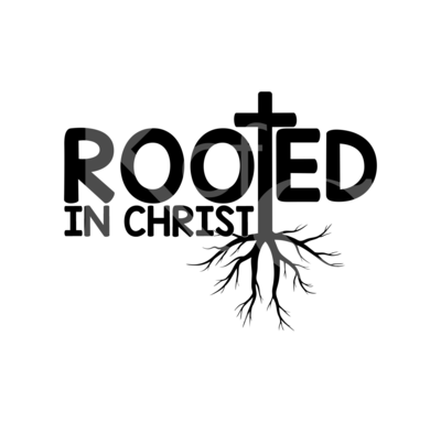 Rooted in Christ SVG, Faith Svg, Jesus SVG, Religious Svg, Cross and Roots Svg, Love Svg, Heart Svg, Iron On Svg, Cricut, Cameo