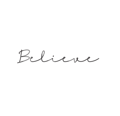 Believe Script SVG
