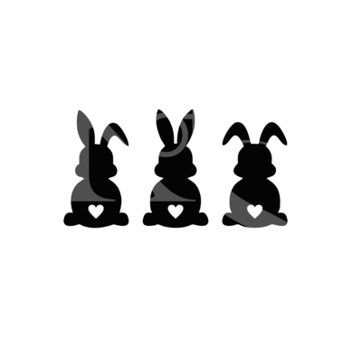 Easter Bunnies SVG, Love Bunnies SVG