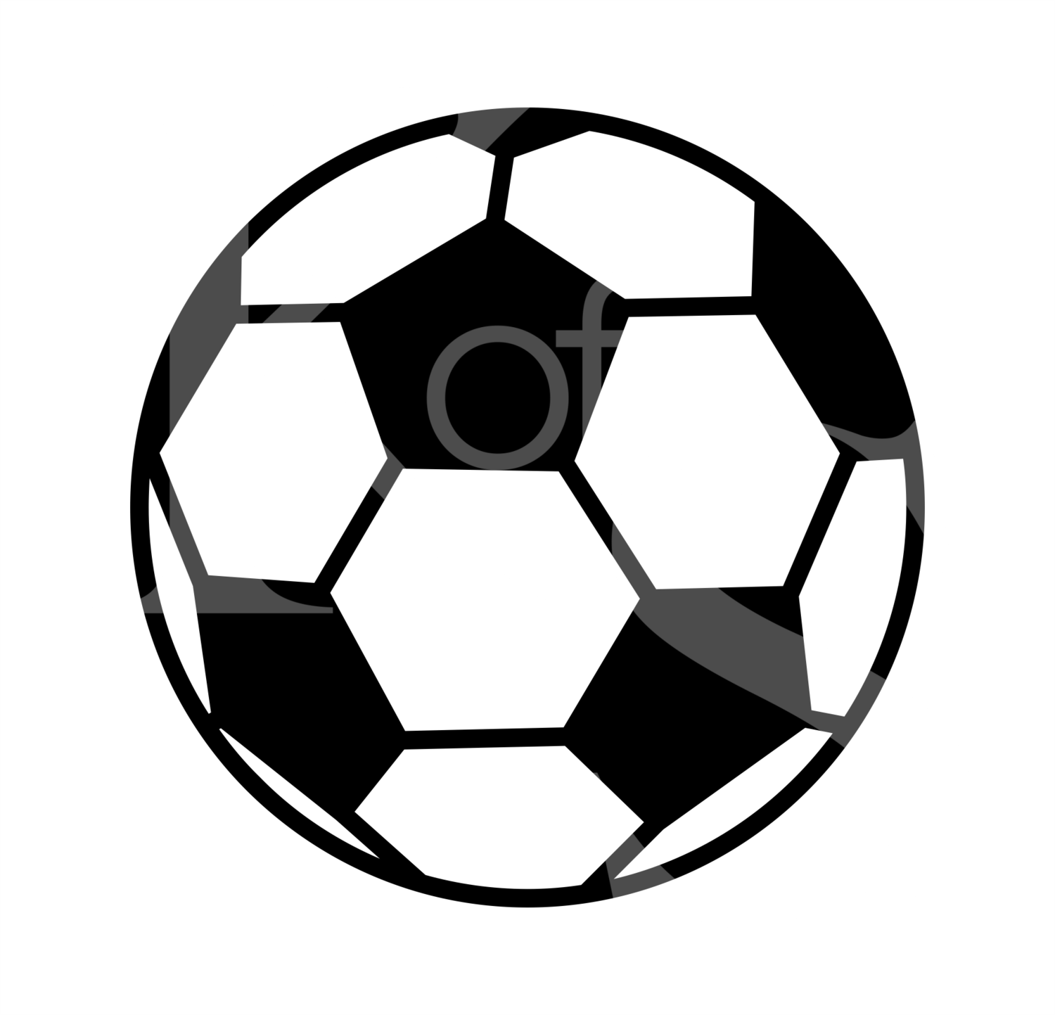 Soccer Ball SVG, Soccer Two Color Ball SVG, Futbol Svg, SVG File for Cricut, Cut File, Print File, Custom Soccer Ball Svg