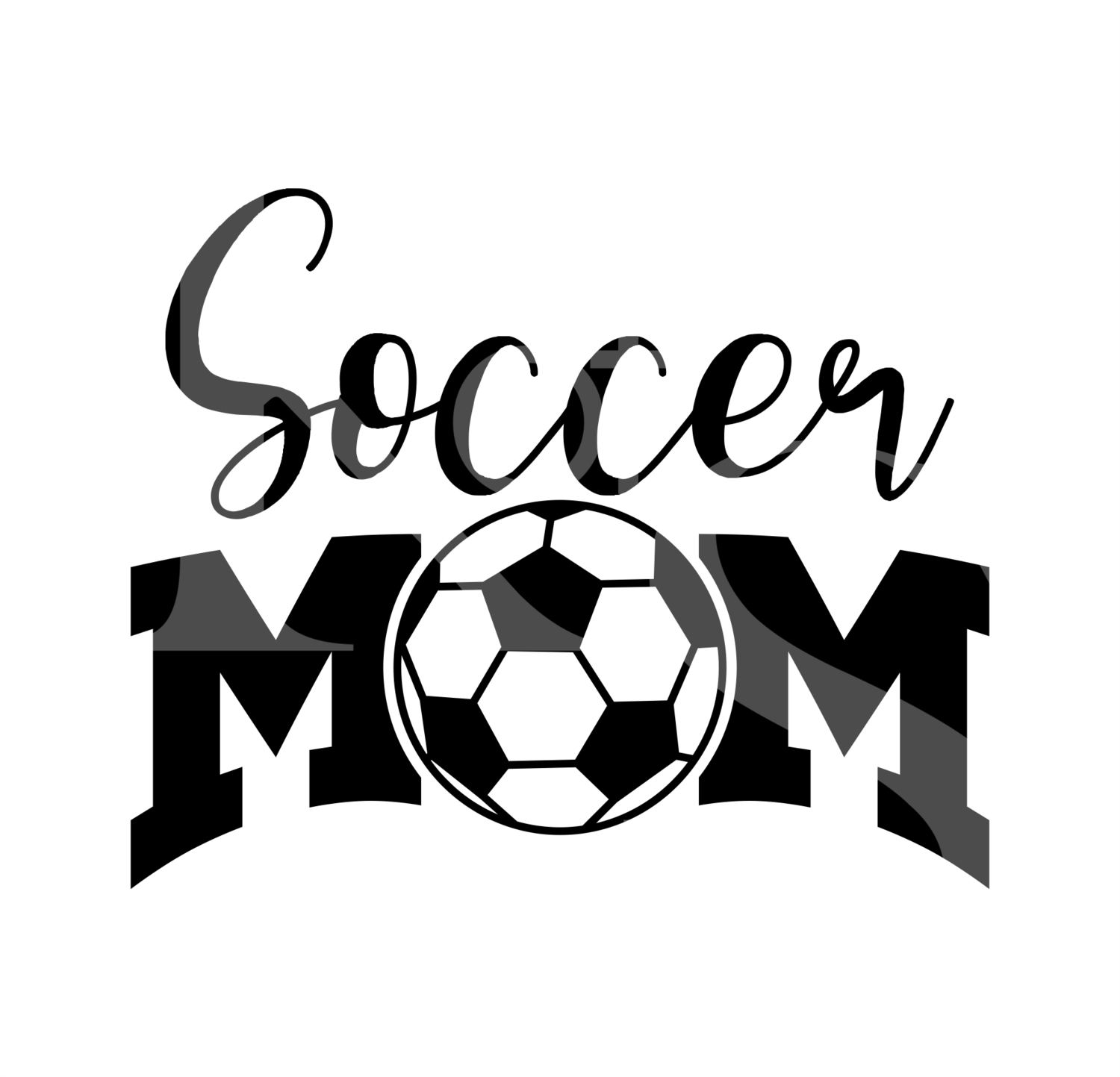 Soccer Mom SVG, Soccer Two Color Ball SVG, Futbol Svg, SVG File for Cricut, Cut File, Print File, Custom Soccer Ball Svg