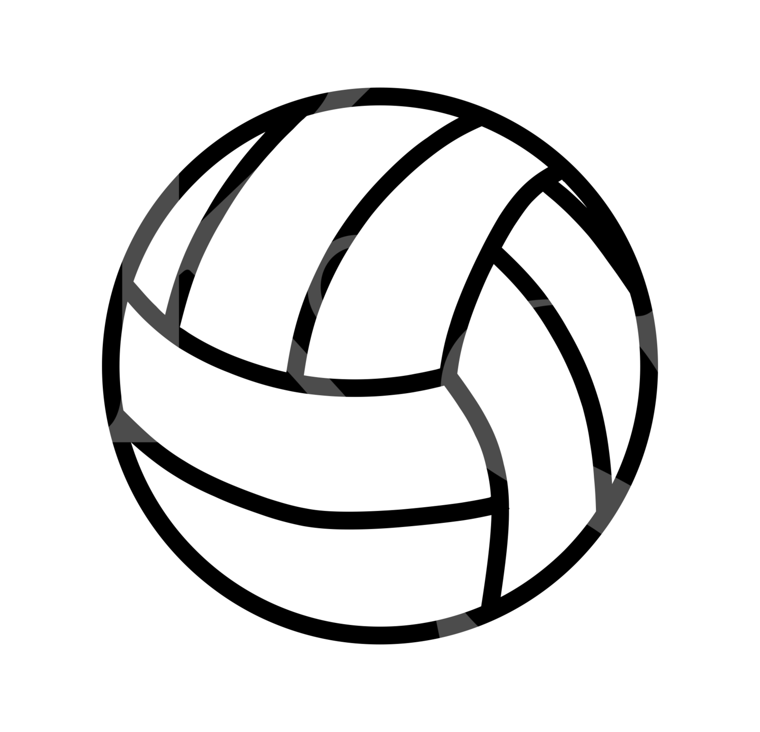 2 Color Volleyball SVG, Volleyball Color Ball SVG, Ball Svg, SVG File for Cricut, Cut File, Print File, Custom Volleyball Ball Svg