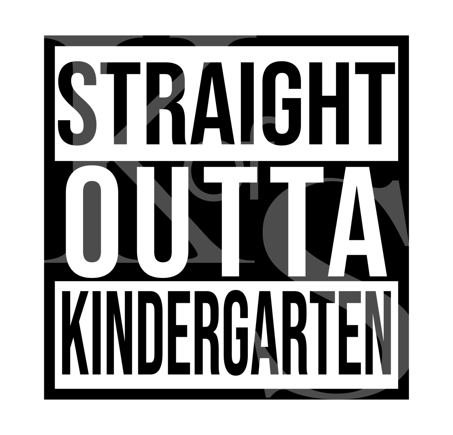 Straight Outta Kindergarten SVG, Funny SVG, School Svg, Svg Files for Cricut, Svg Cut Files, Bestseller Svg, Back To School Svg, Pre K Svg