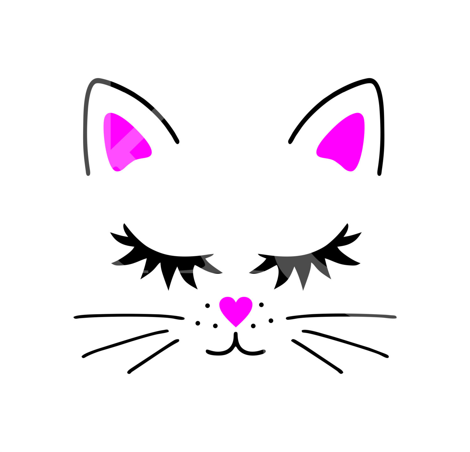 Cat  SVG, Cute Cat SVG, Cat Lover SVG, Cat Paw Svg, Cat Ears Svg, Cute Cat Svg, Tumbler Cat Mom Decal, Cat Mom Iron On, Cute Cat Mom Svg, Dxf