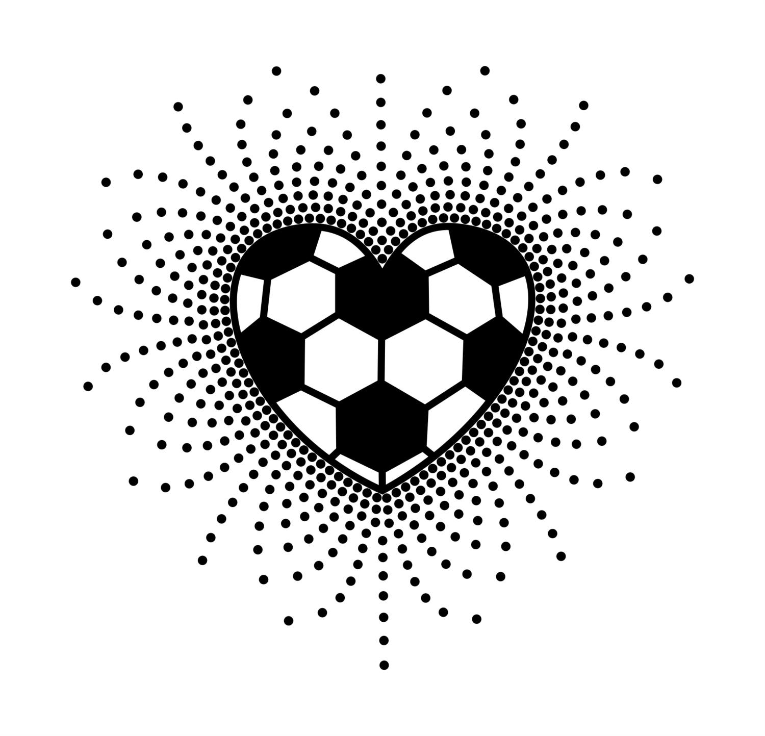 Scatter Soccer Ball SVG, Soccer Two Color Ball SVG, Futbol Svg, SVG File for Cricut, Cut File, Print File, Custom Soccer Ball Svg