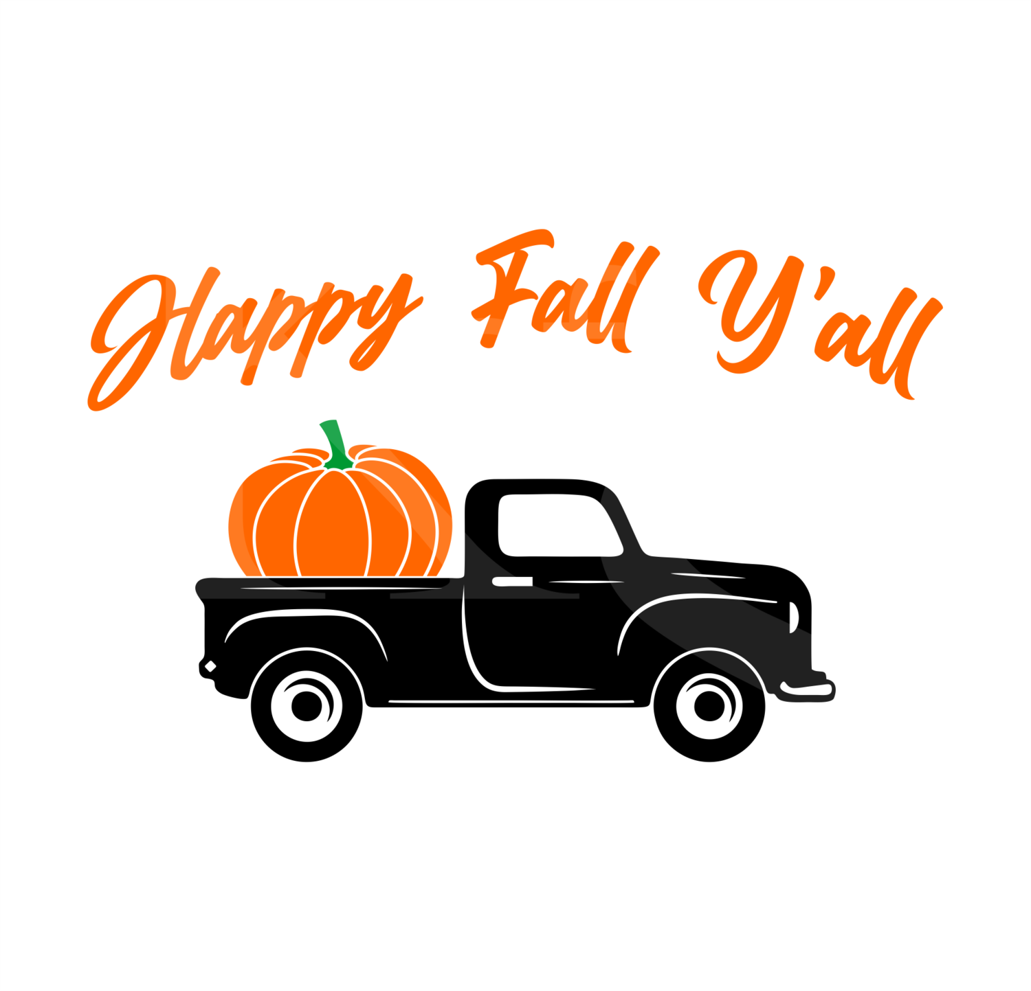 Fall Truck SVG, Happy Fall Yall SVG, Fall Svg Designs, Fall Svg Designs for Cricut, Autumn Svg, Halloween Svg, Truck Svg, Thanksgiving Svg