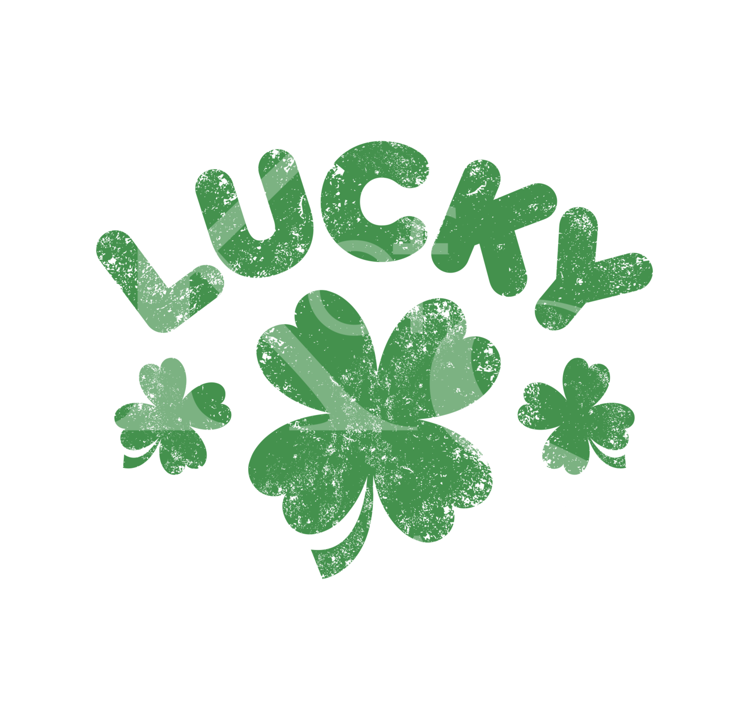 Distressed Lucky SVG, 4 Leaf Clovers SVG, Irish Rainbow SVG, Lucky Dxf, Eps, PNG