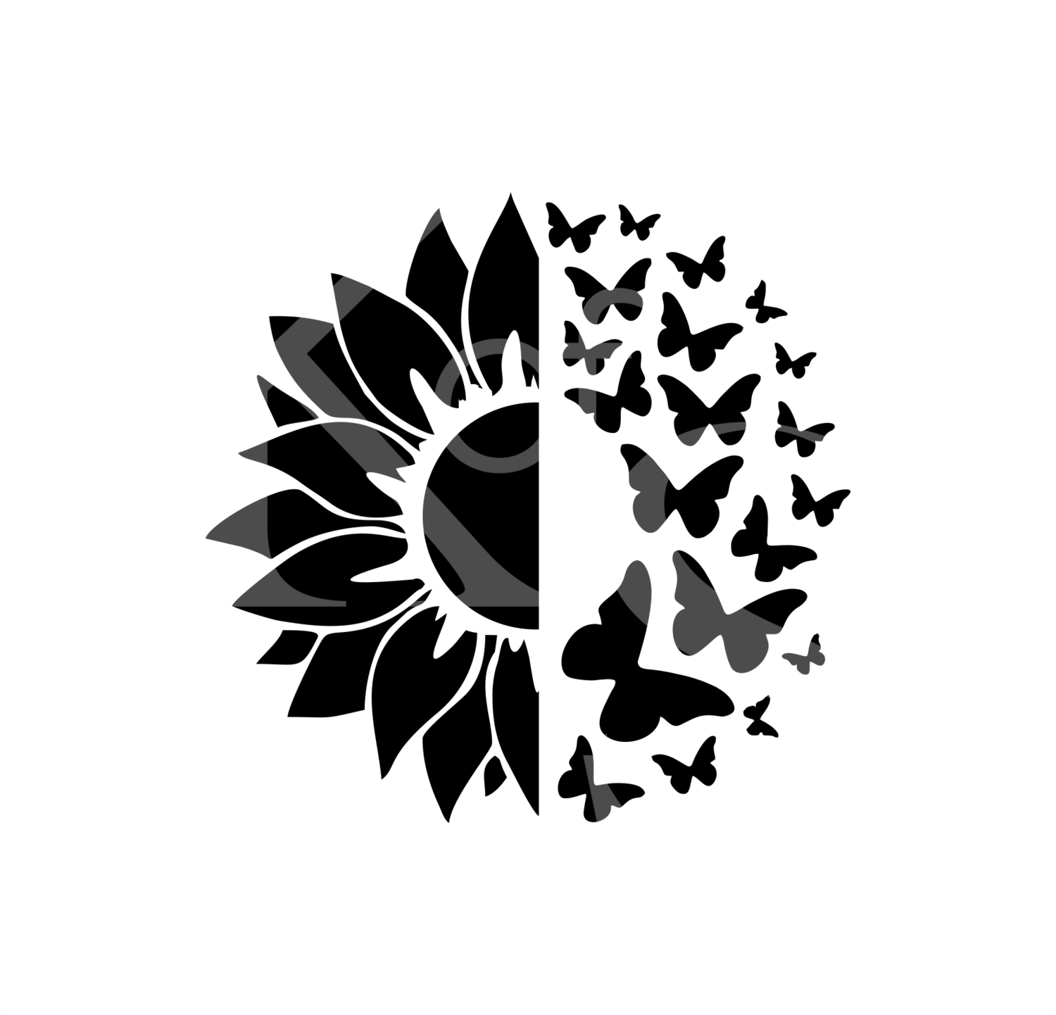 Sunflower and Butterflies SVG, You are Beautiful SVG, Motivational Quotes Svg, Positive Quotes Svg, Cute Svg, Good Vibes Only Dxf, Cut File for Silhouette, SVG for Cricut