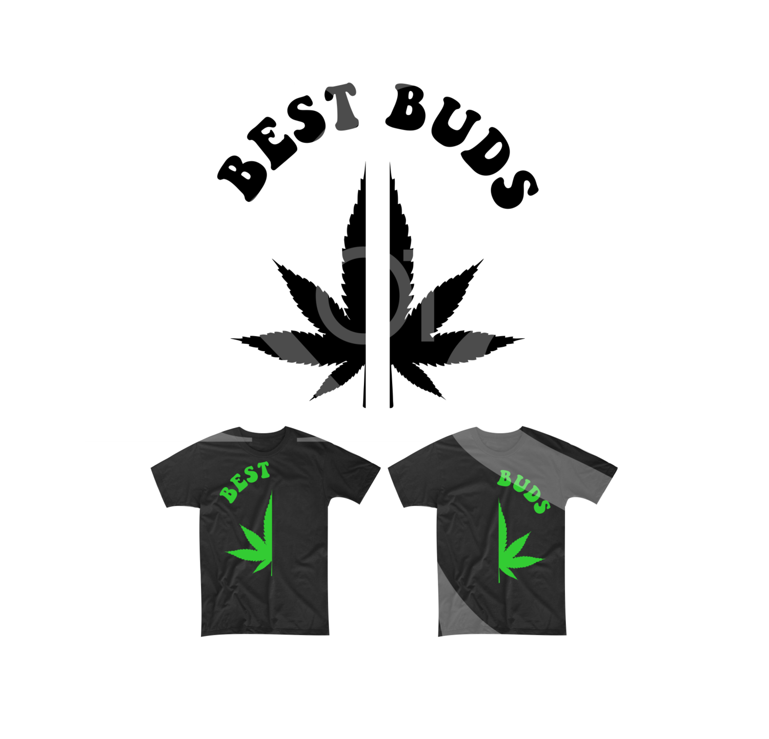 Matching Best Buds Marijuana SVG