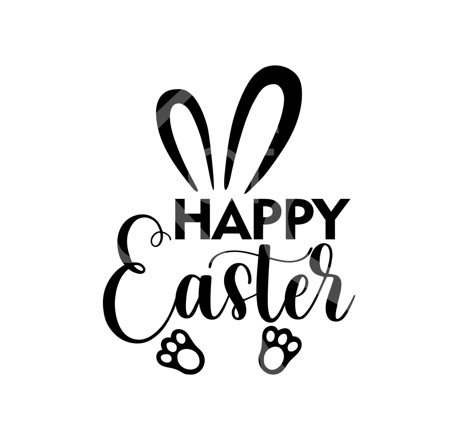 FREE Happy Easter Bunny SVG