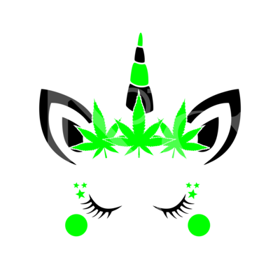 Marijuana Unicorn SVG , DXF, EPS, Png