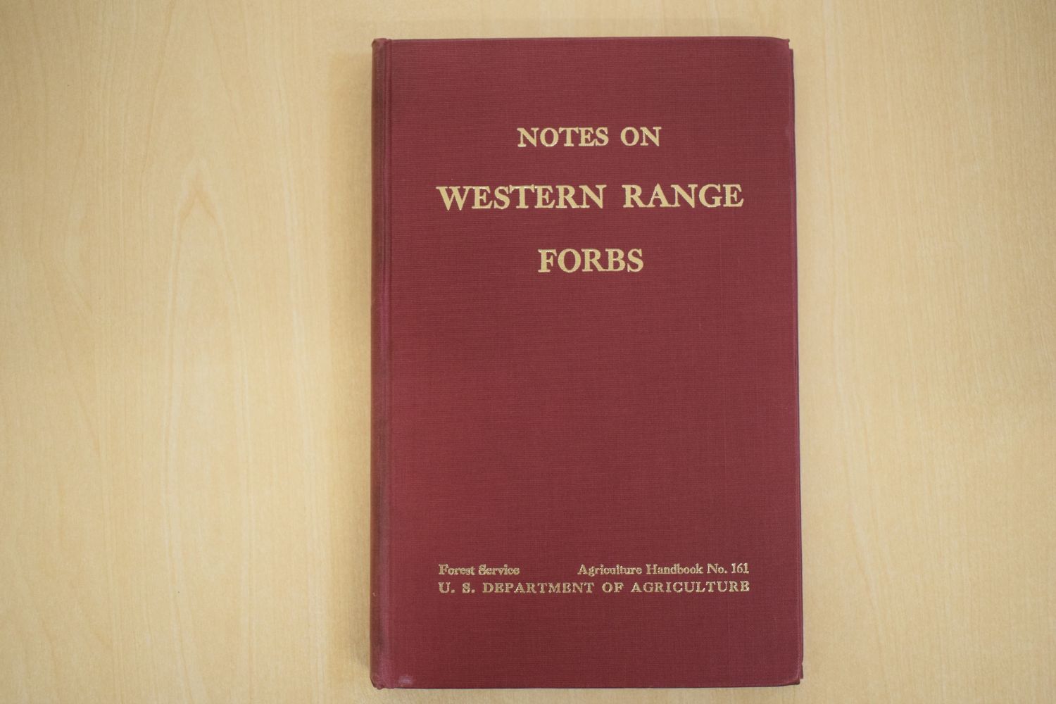 'Notes on Western Range Forbes' by William A. Dayton
