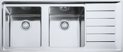 NPX 621 Double Bowl Sink with Drain