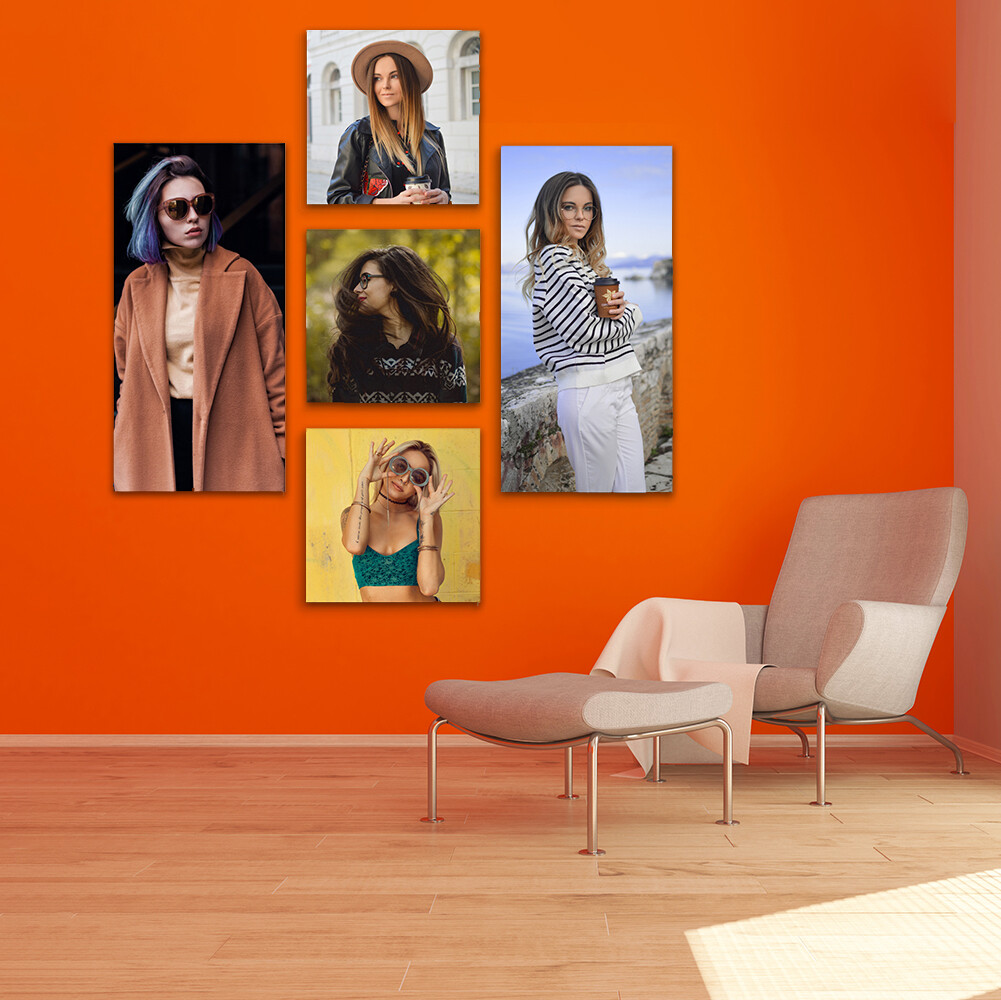 Frameless Aluminium Collage Wall Panel- Ready To Hang-Different Options To Choose From