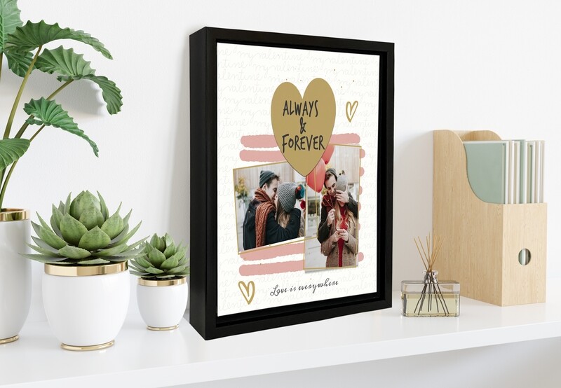 Valentine’s Gift |Personalised Valentine’s Portrait | Valentine’s Day Gift For Him/Her| Gift For Couple| Custom Photo Printed On Aluminium| Custom Box Frame