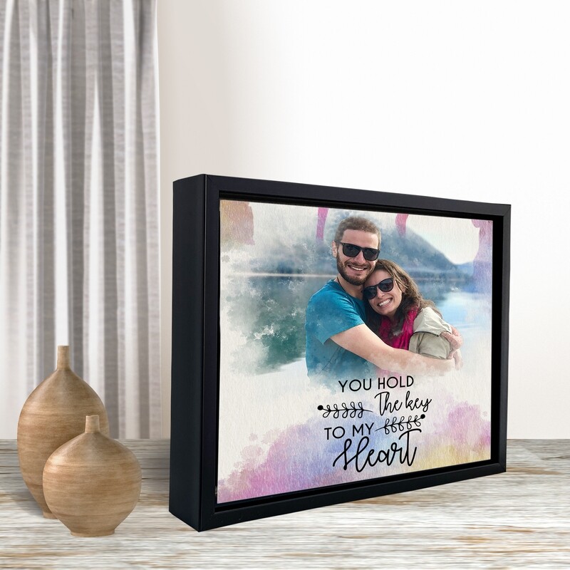 Valentine’s Gift |Personalised Valentine’s Portrait | Valentine’s Day Gift For Him/Her| Gift For Couple| Custom Photo Printed On Aluminium| Custom Box Frame