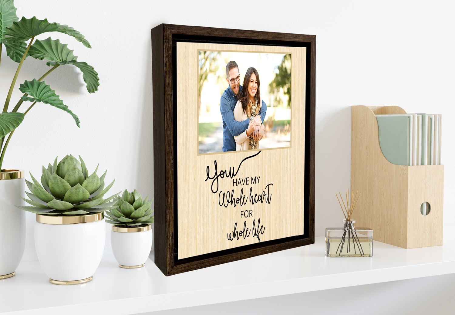 Valentine’s Gift |Personalised Valentine’s Portrait | Valentine’s Day Gift For Him/Her| Gift For Couple| Custom Photo Printed On Aluminium| Custom Box Frame