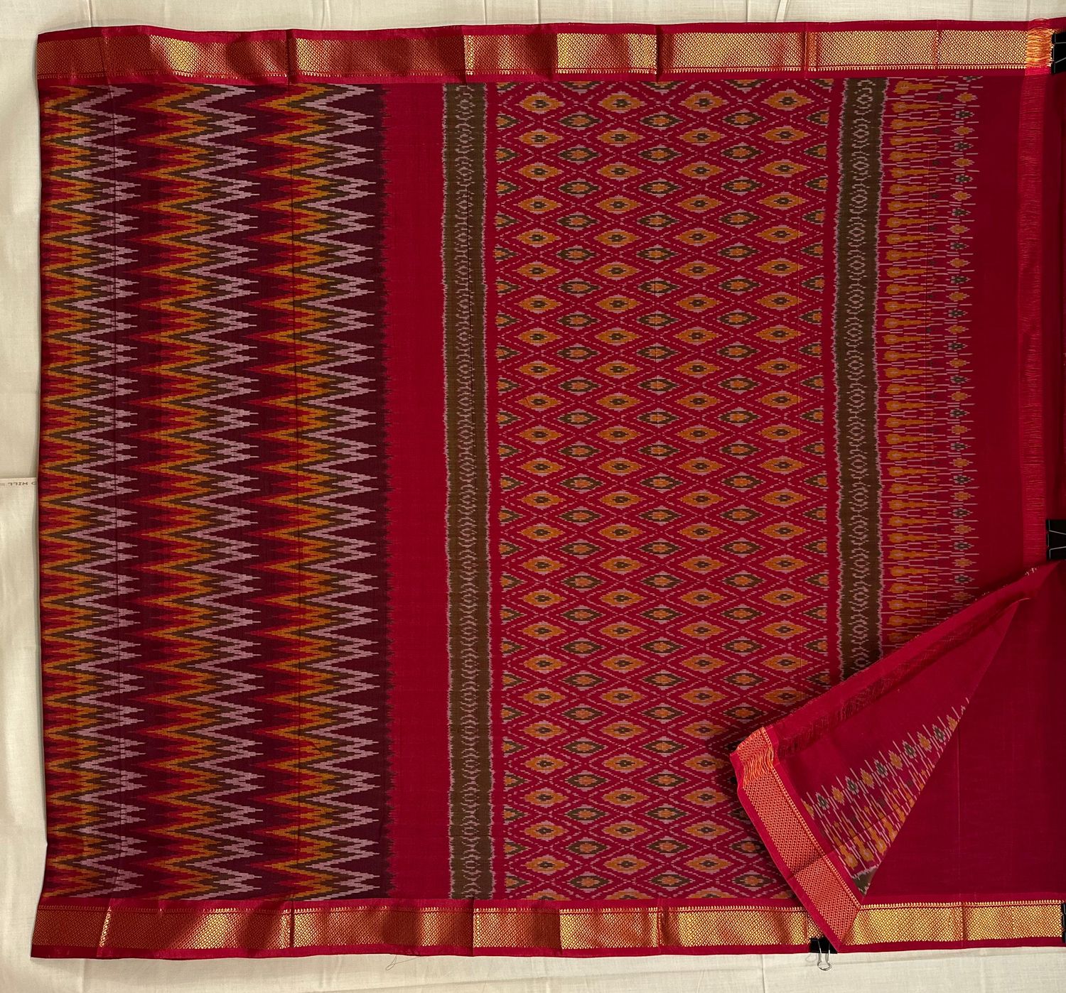Ikkath Sico Saree Small Kaddi Border with Blouse