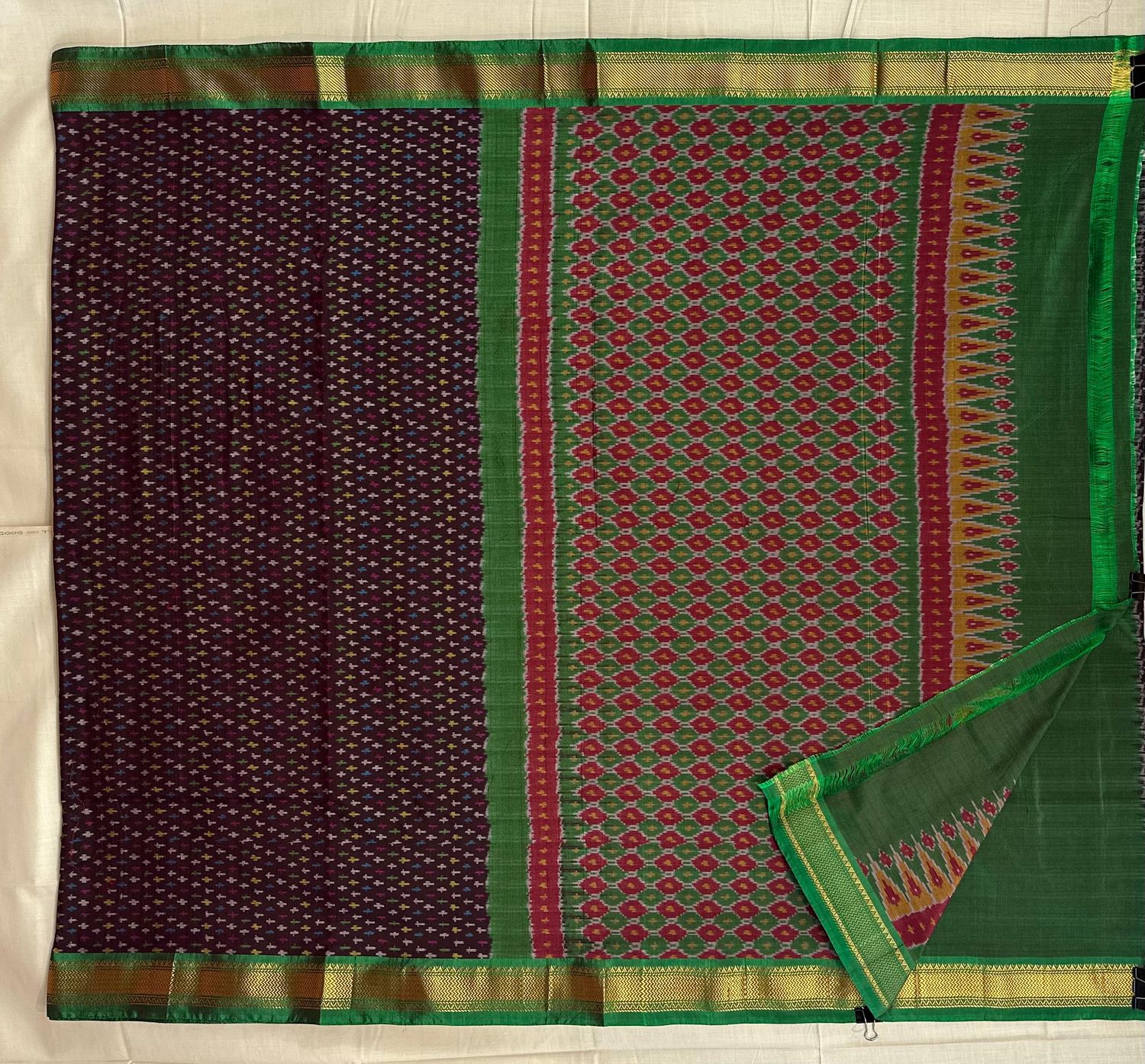 Ikkath Sico Saree Small Kaddi Border with Blouse