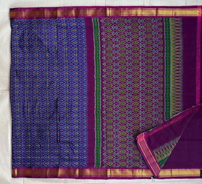 Ikkath Sico Saree Small Kaddi Border with Blouse