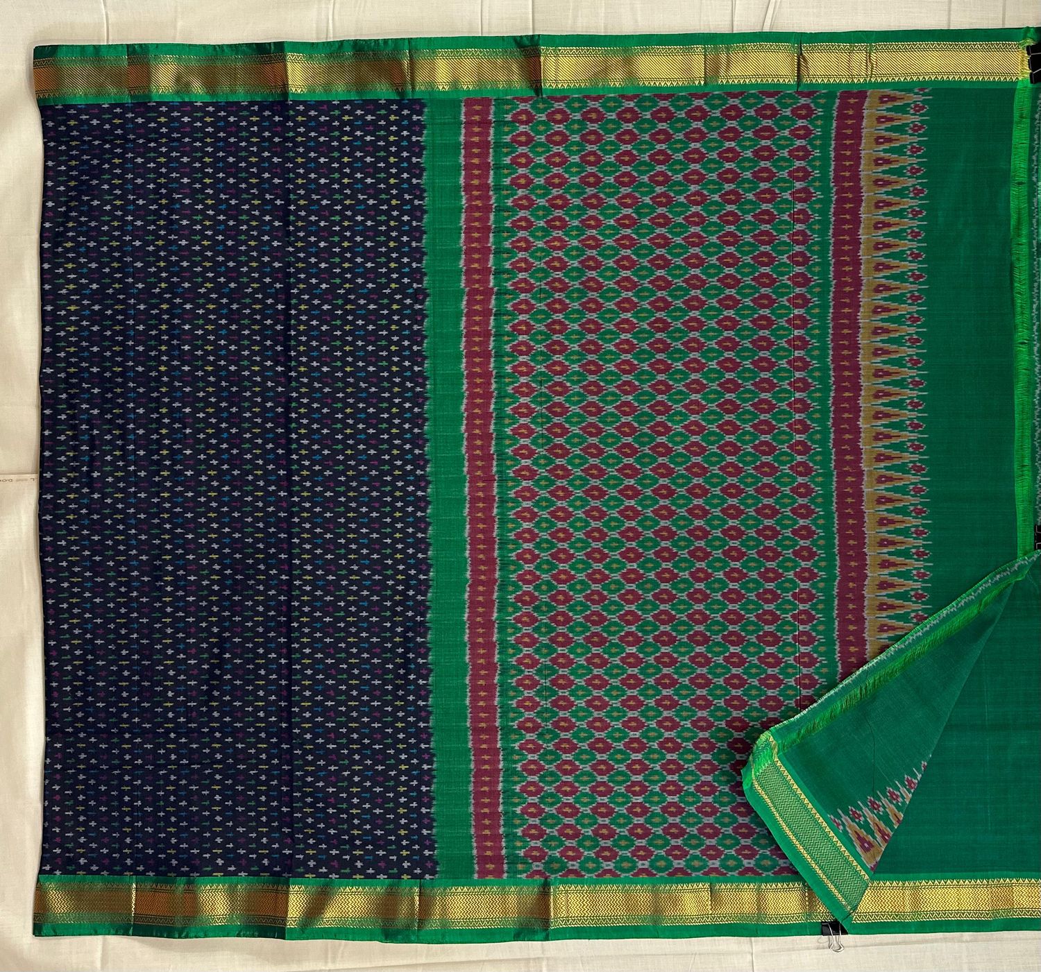 Ikkath Sico Saree Small Kaddi Border with Blouse