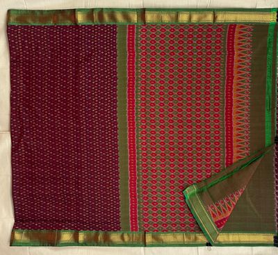 Ikkath Sico Saree Small Kaddi Border with Blouse