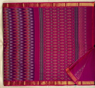 Ikkath Sico Saree Small Kaddi Border with Blouse