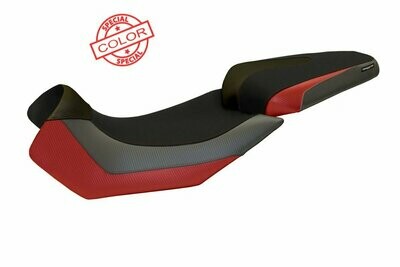 Design-Sitzbezug APRILIA Caponord 1200, nuoro spezial rot grau