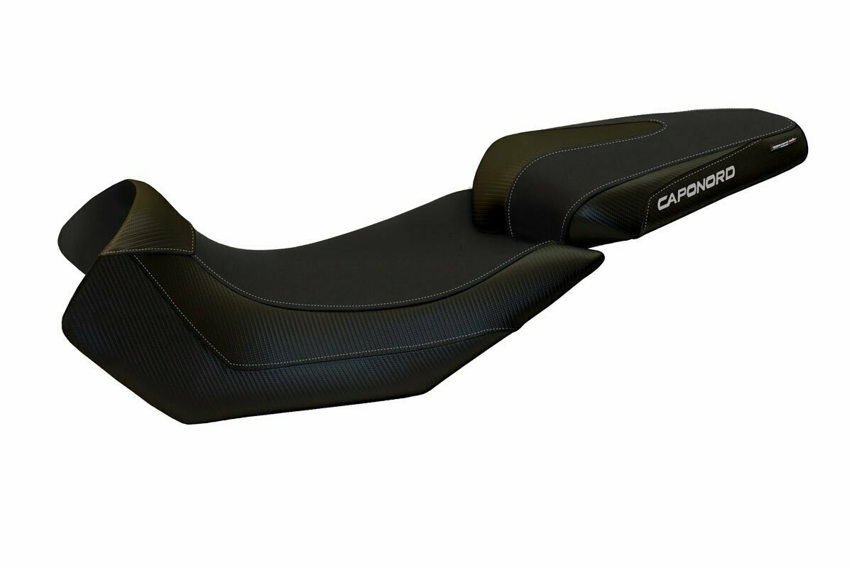 Design-Sitzbezug APRILIA Caponord 1200, nuoro total black