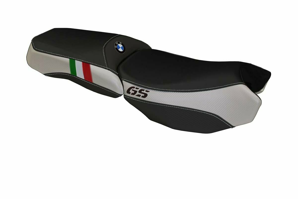Design-Sitzbezug BMW R1200GS LC ADVENTURE (13-18) bologna carbon tricolor