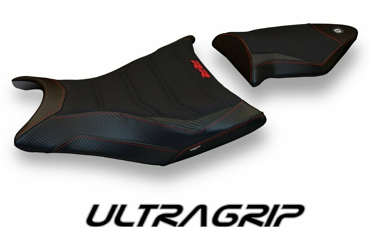 Design-Sitzbezug BMW S1000RR (09-11) ultragrip giuba total black