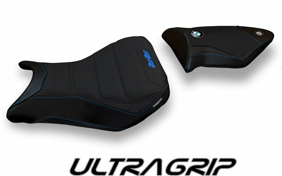 Design-Sitzbezug BMW S1000RR (12-14) ultragrip corinto total black