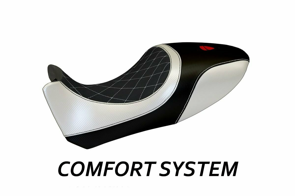 Design-Sitzbezug DUCATI Diavel (10-13) empoli velvet CS silber