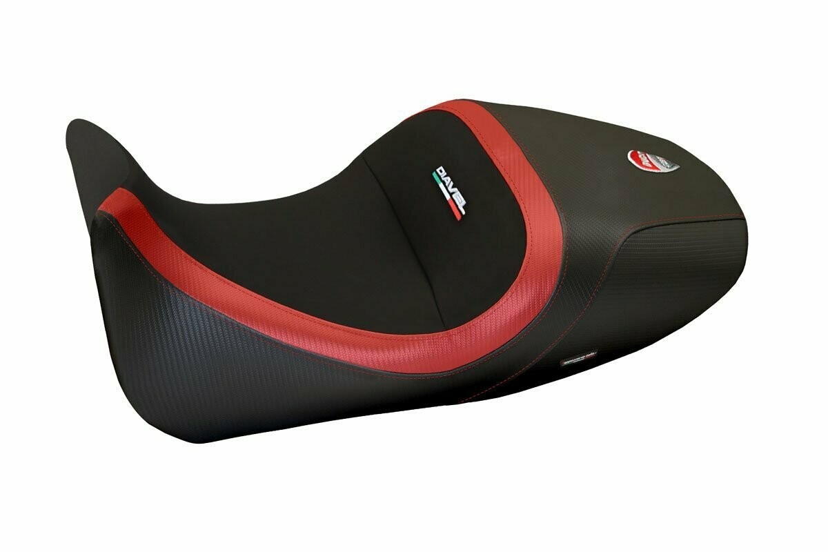 Design-Sitzbezug DUCATI DIAVEL (14-17) imola 3 rot