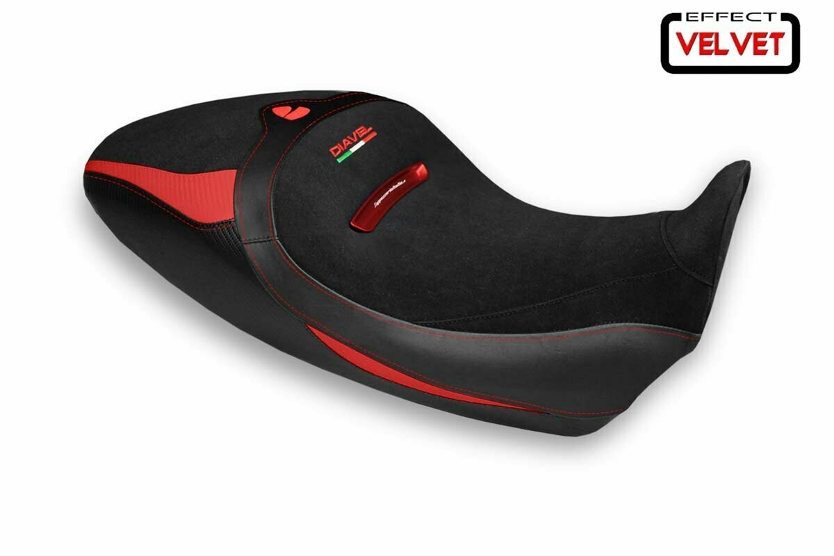 Design-Sitzbezug DUCATI DIAVEL 1260S braila velvet rot 1