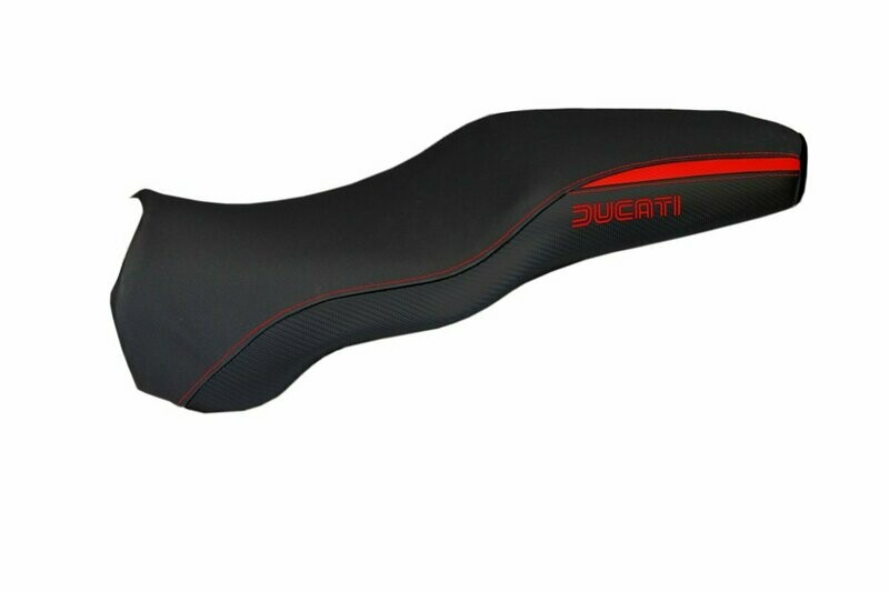 Design-Sitzbezug DUCATI SS-S, latina insert rot Design-Sitzbezug DUCATI SS-S, latina insert rot