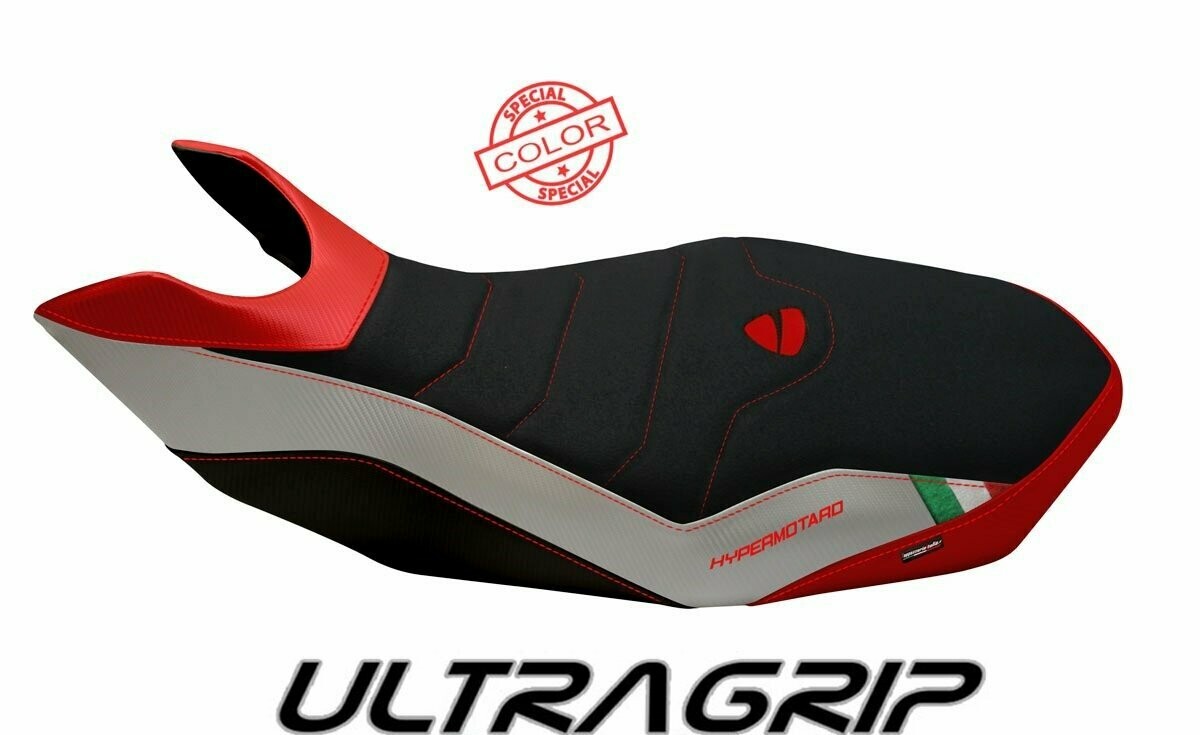 Design-Sitzbezug DUCATI HYPERMOTORAD 796-1100, ultragrip ribe spezial