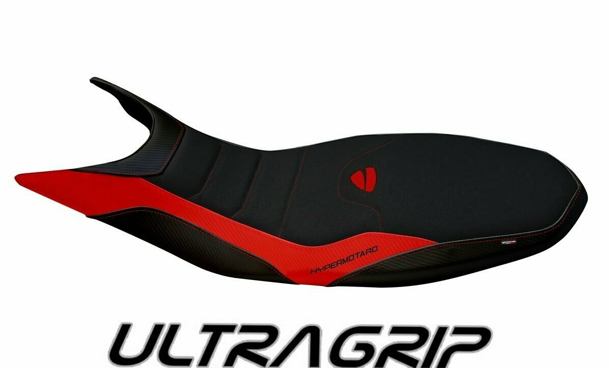 Design-Sitzbezug DUCATI HYPERMOTORAD 939, ultragrip megara 1 rot