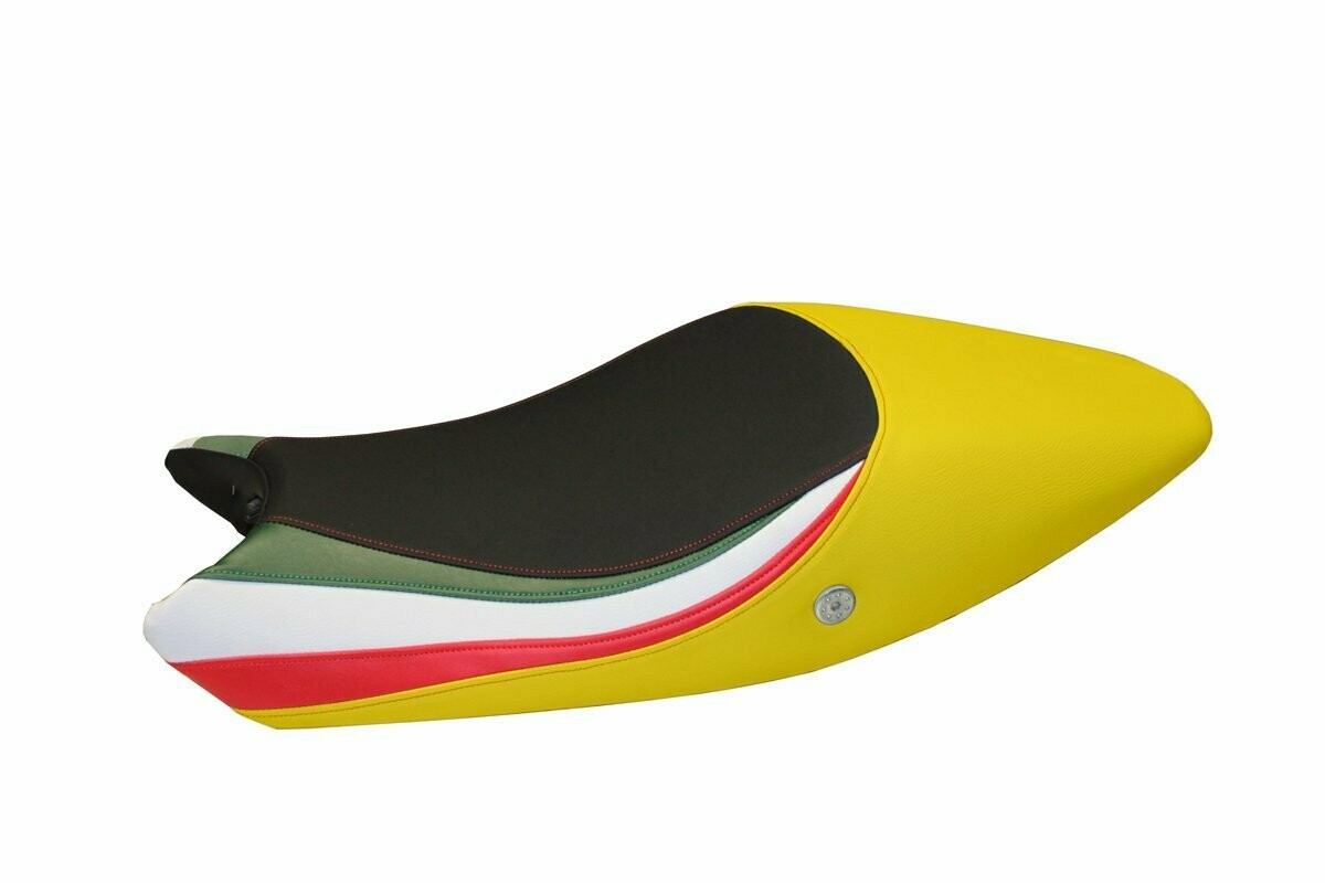 Design-Sitzbezug DUCATI MONSTER 696/796/1100 (08-13), tricolat gelb