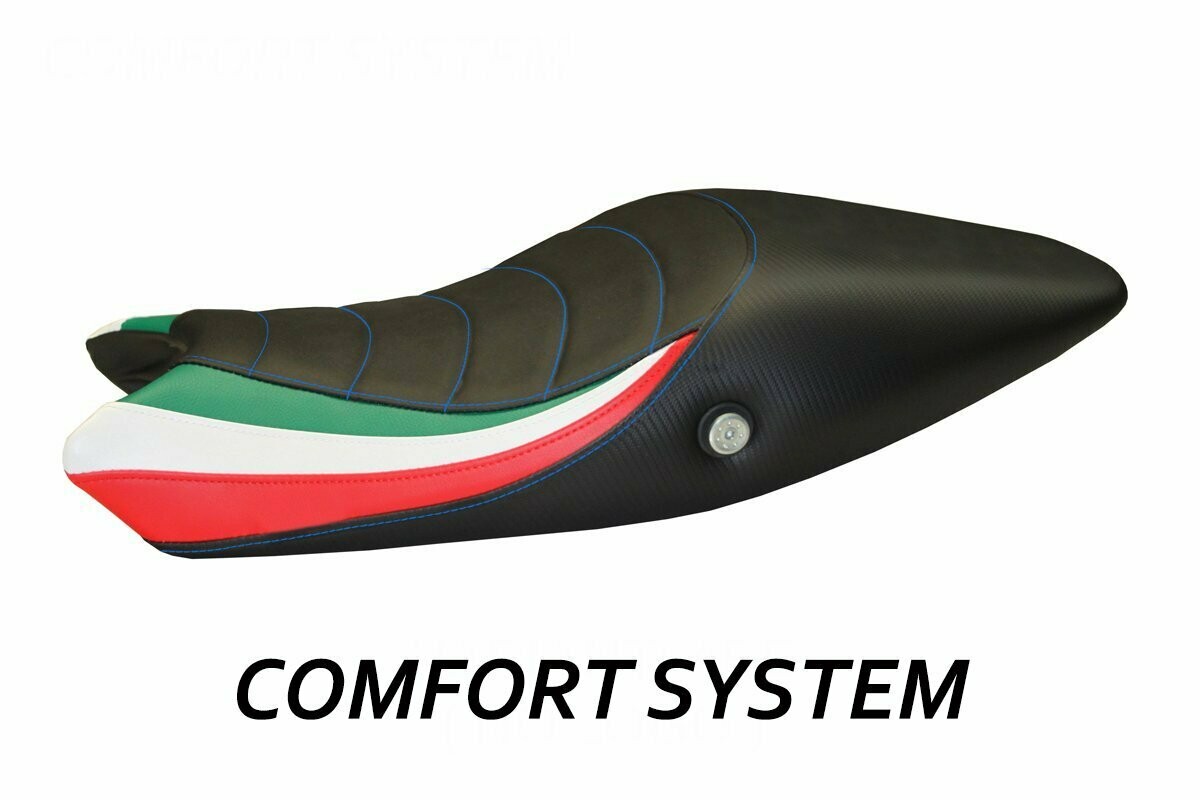 Design-Sitzbezug DUCATI MONSTER 696/796/1100 (08-13), CS tricolat total black