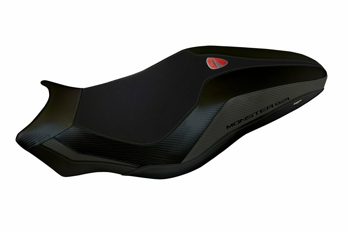 Design-Sitzbezug DUCATI MONSTER 821 ab 2018, lipsia 3 schwarz