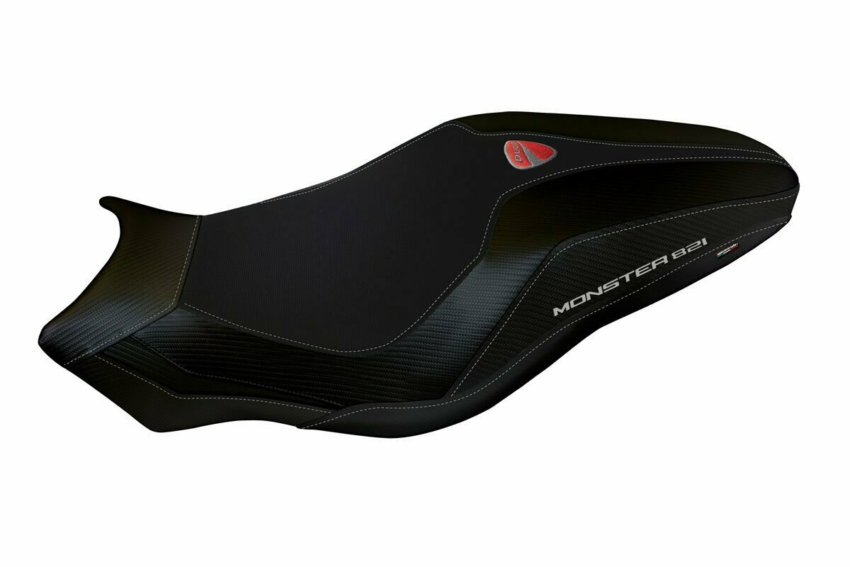 Design-Sitzbezug DUCATI MONSTER 821 ab 2018, lipsia total black