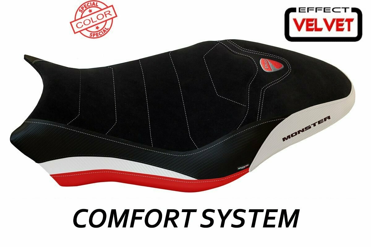 Design-Sitzbezug DUCATI MONSTER 1200S(17-18), CS velvet ovada spezial