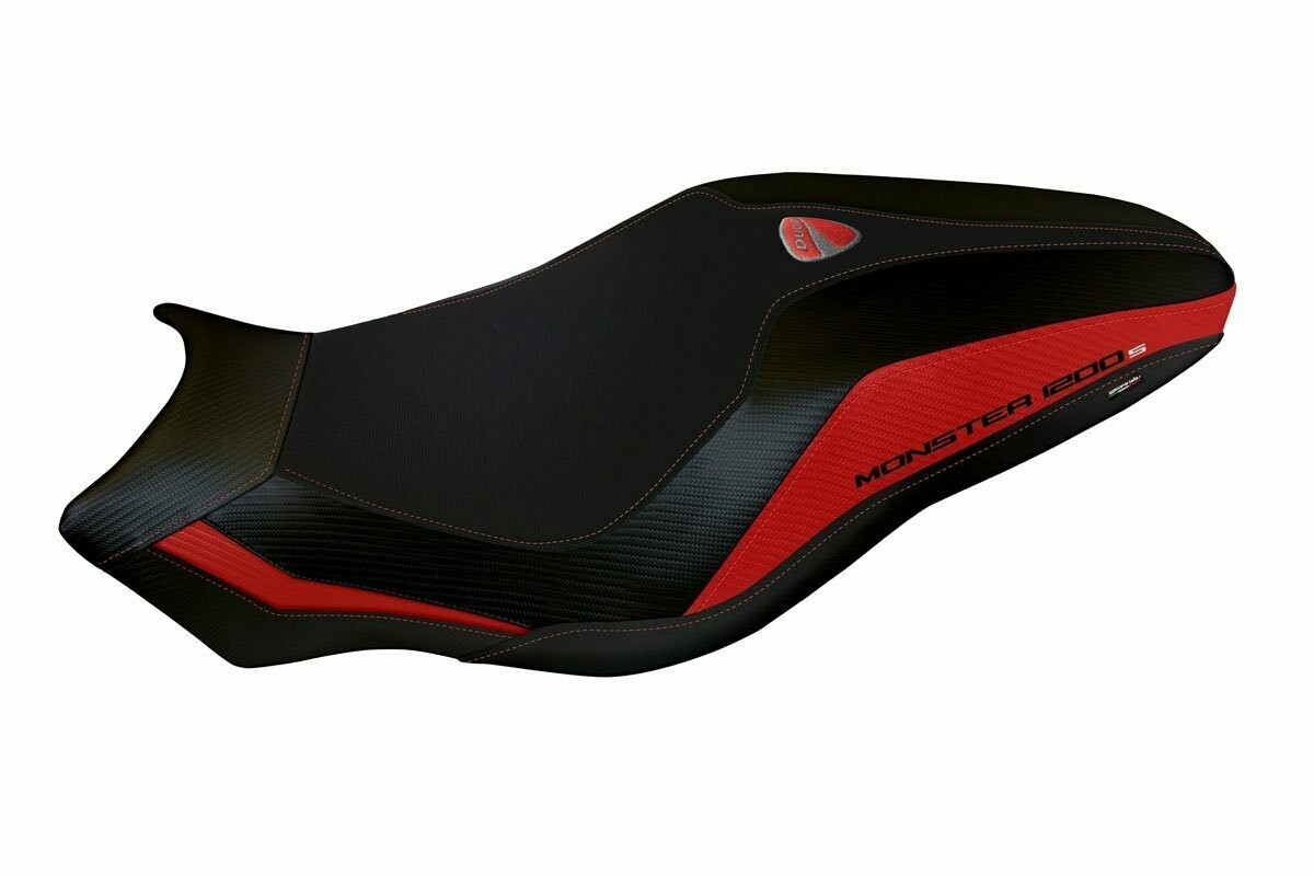 Design-Sitzbezug DUCATI MONSTER 1200S (17-18), lipsia 3 rot