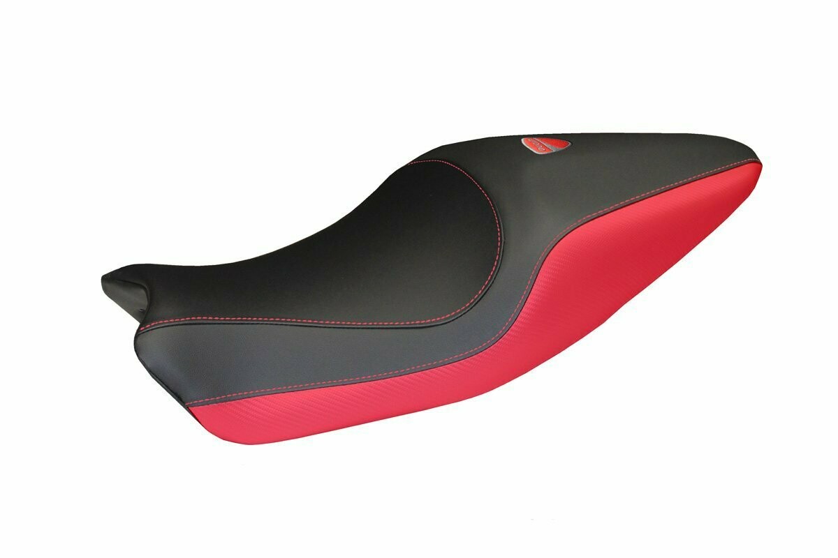 Design-Sitzbezug DUCATI MONSTER 821-821 DARK (14-17), colat rot