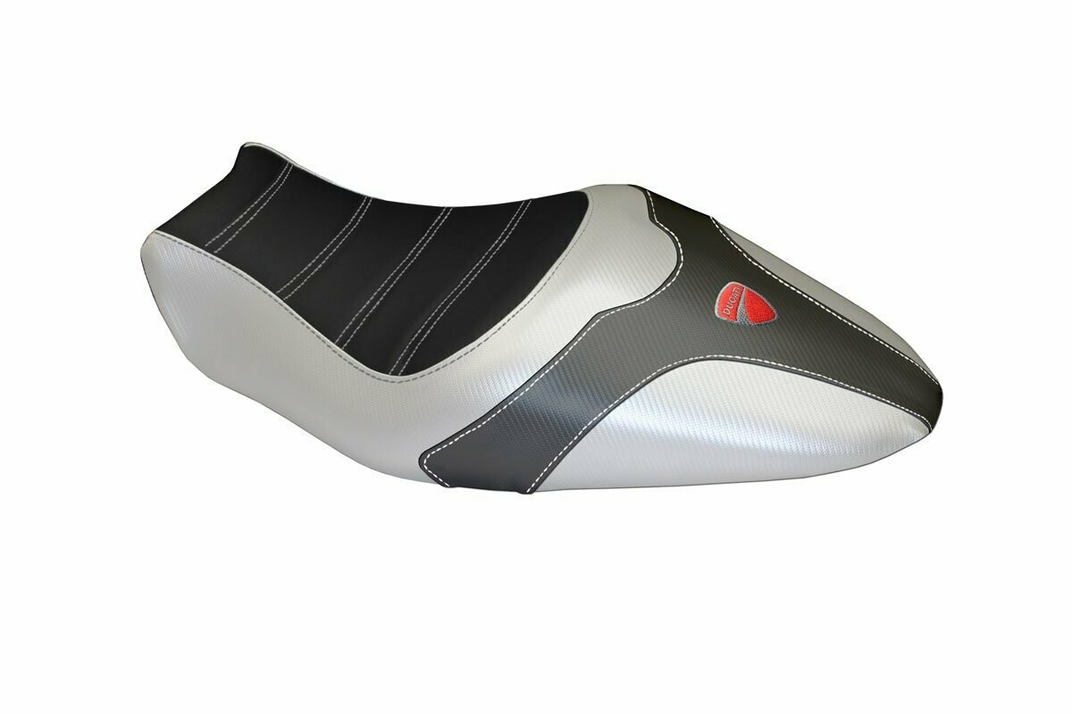 Design-Sitzbezug DUCATI MONSTER 821-821 DARK (14-17), rovigo 2 silber