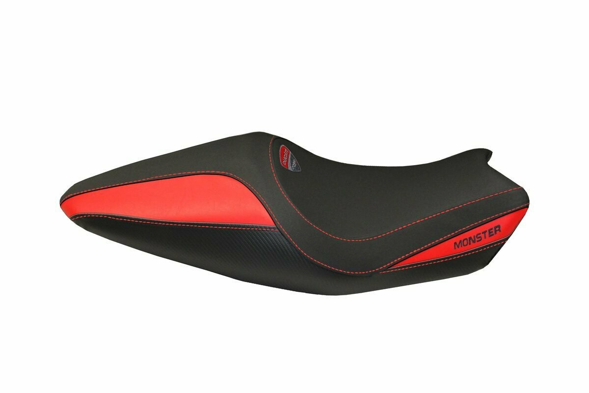 Design-Sitzbezug DUCATI MONSTER 821-821 DARK (14-17), pavia rot