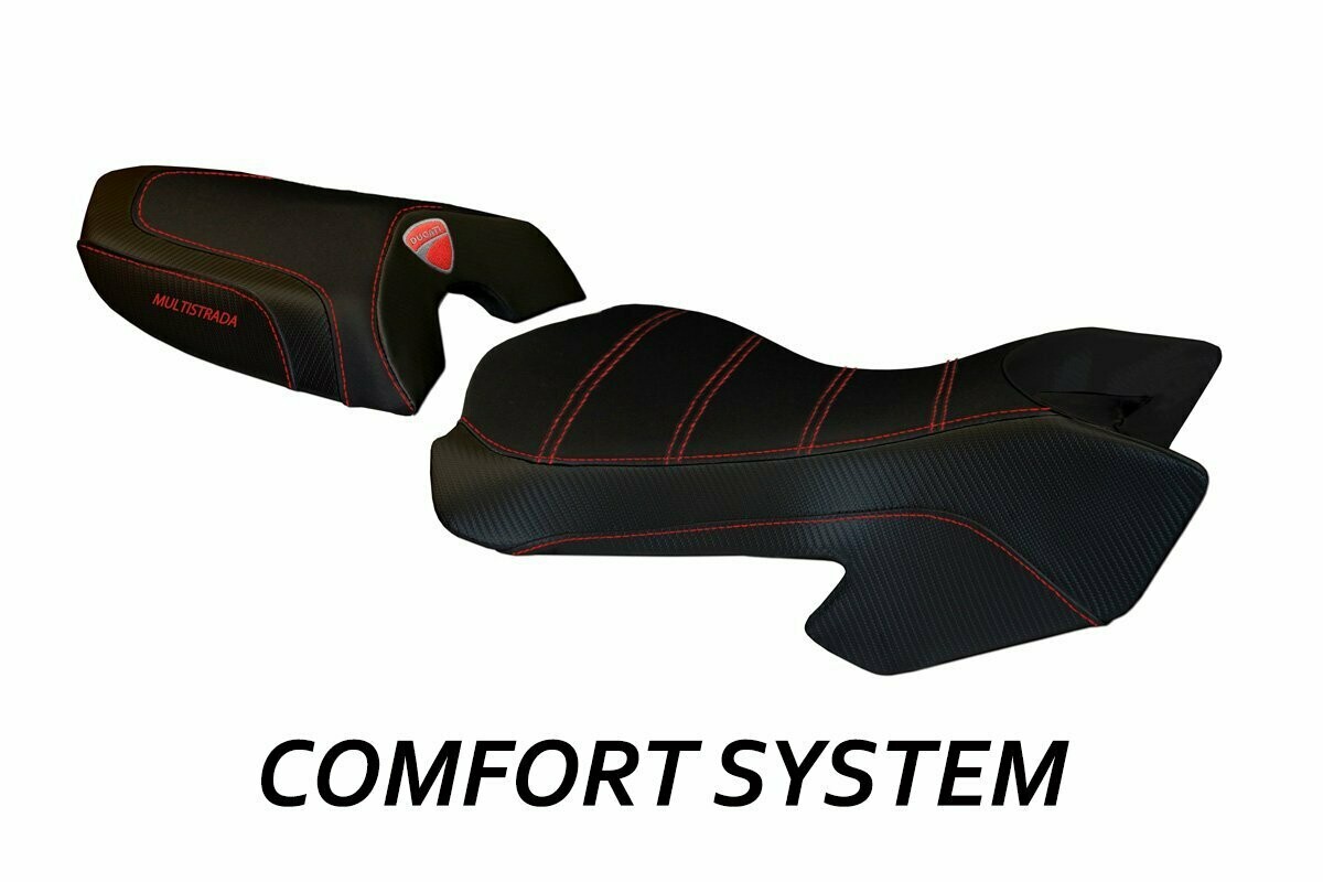 Design-Sitzbezug DUCATI MULTISTRADA (03-09), CS sciacca total black