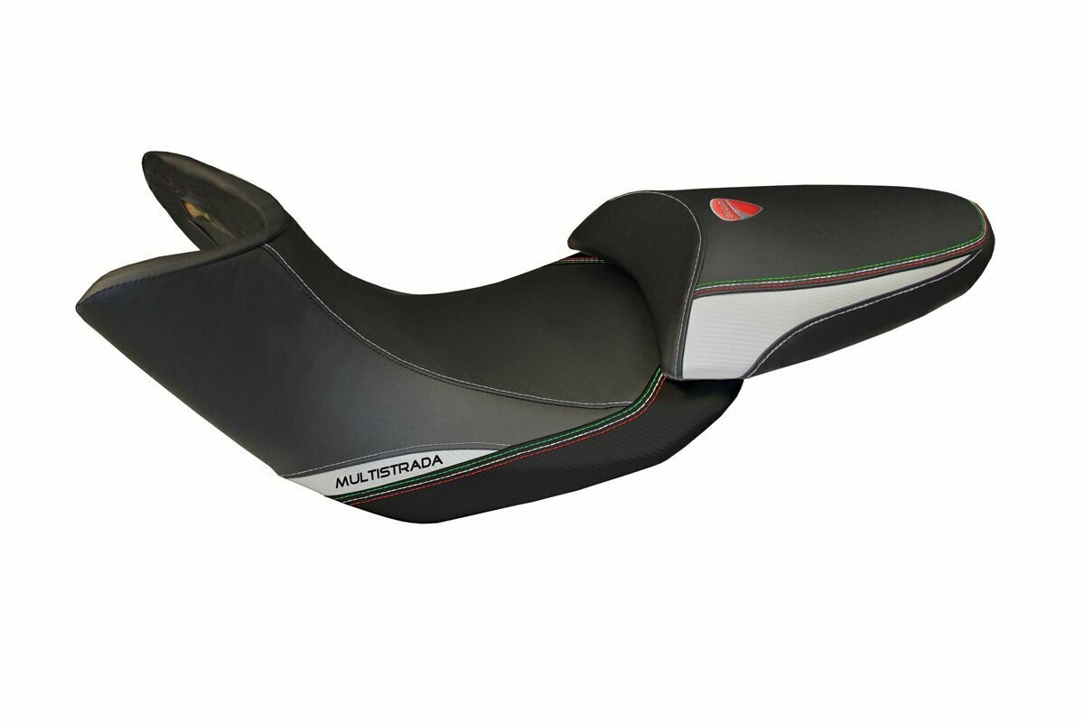 Design-Sitzbezug DUCATI MULTISTRADA (10-11), stefano cucitrico grau
