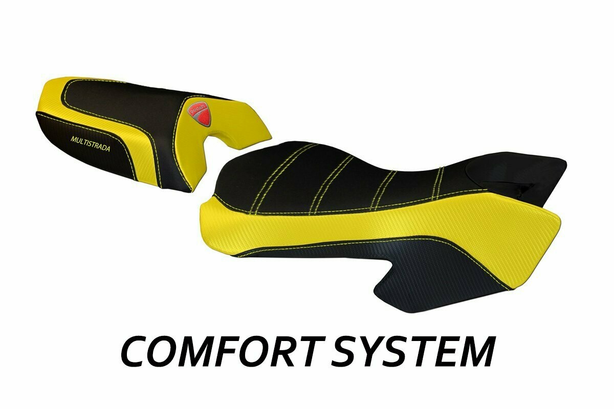 Design-Sitzbezug DUCATI MULTISTRADA (03-09), CS sciacca gelb